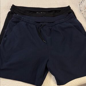 2 Pair Old Navy Active Fleece Shorts  in Dark Blue & Black